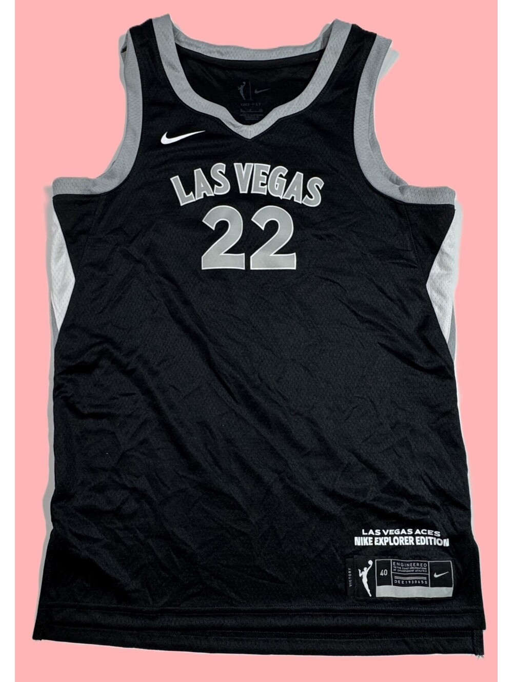 Nike A'ja Wilson #22 Jersey Las Vegas Aces Explorer Edition Women's S Black NEW